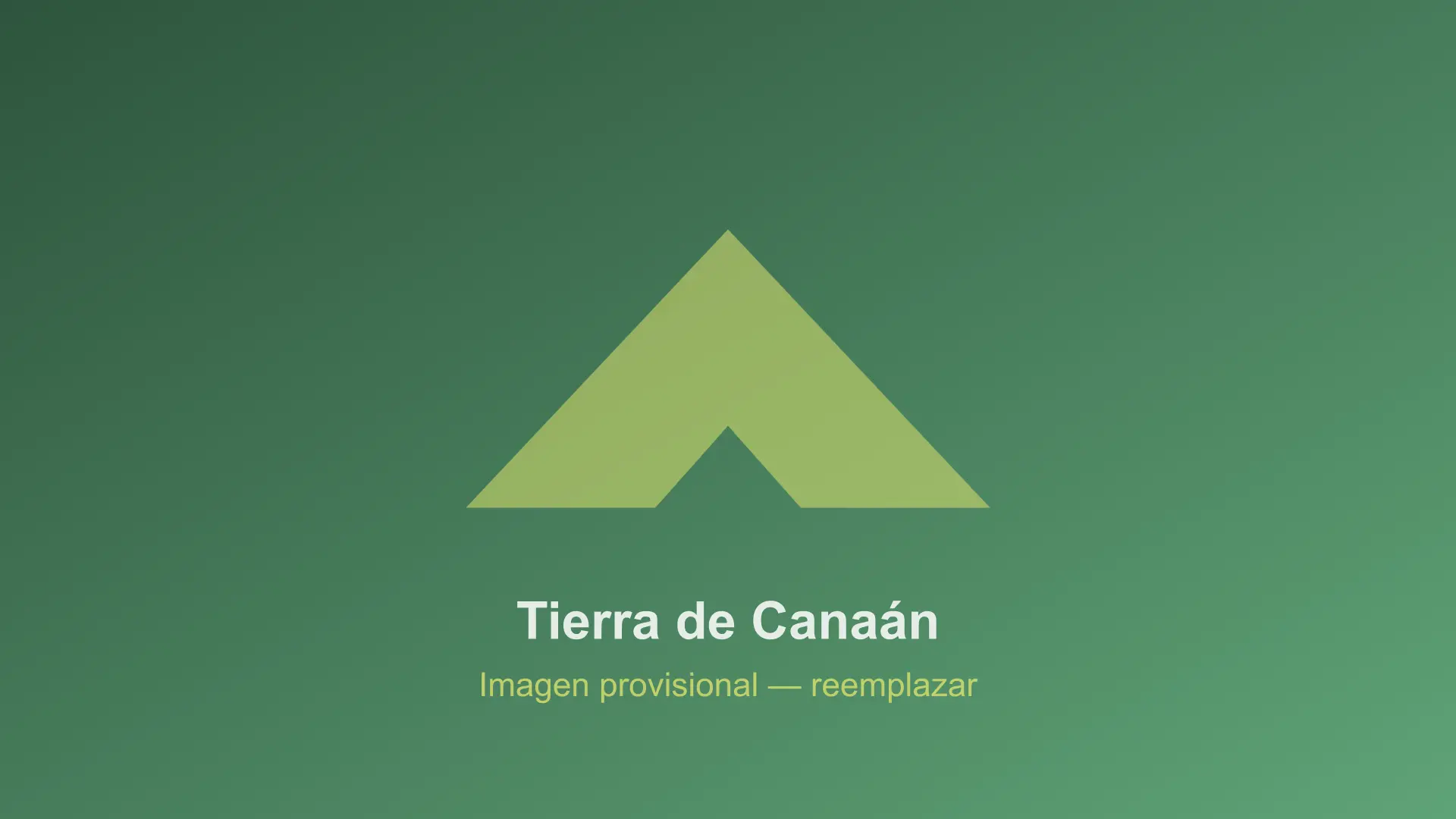 Áreas verdes de Tierra de Canaán